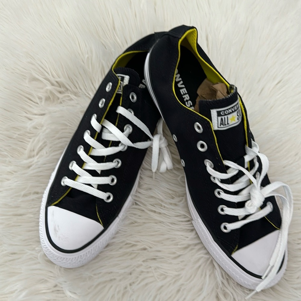 Converse Black and White Canvas Sneakers